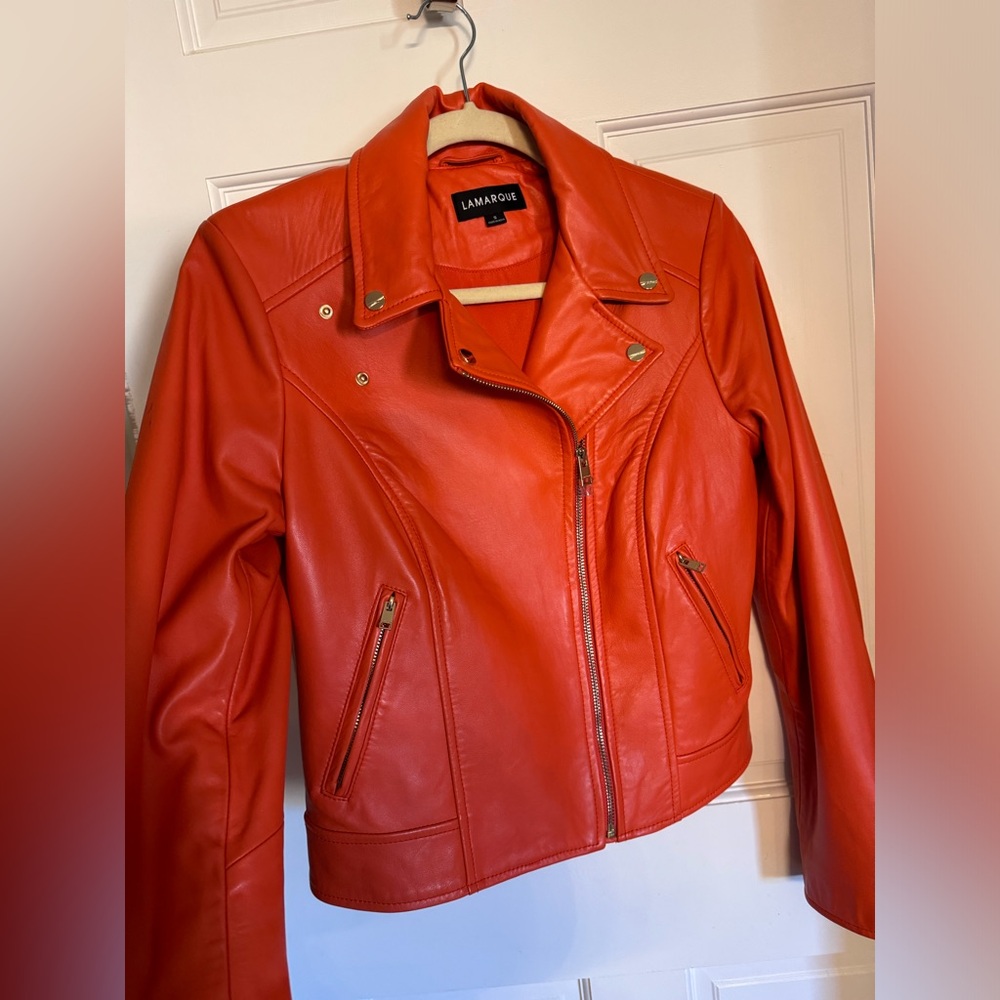 LAMARQUE
Faux Leather Moto Jacket